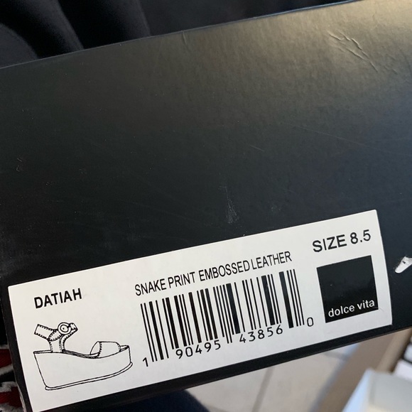 DOLCE VITA Snake skin Datiah wedges NIB VARIOUS - Picture 3 of 7